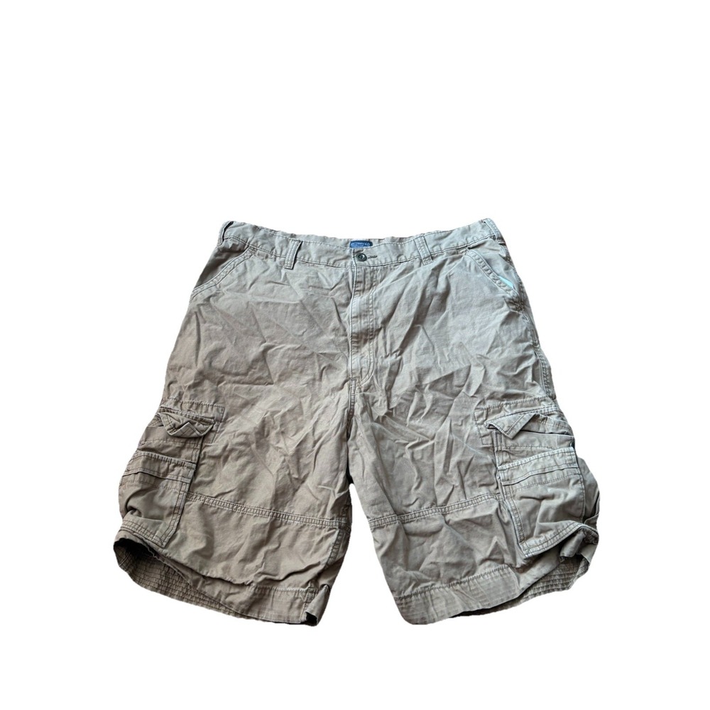 Levis Cargo Shorts Mens 42 Brown Cotton Utility Longer Length 12in inseam Baggy